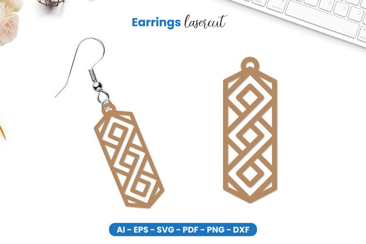 Earrings Lasercut SVG