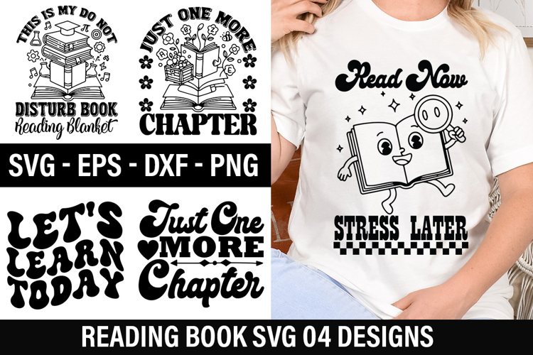 Reading Books SVG Design - This Is My do not disturb Book Re