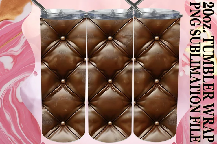 3D Puff Patterned Tumbler Design