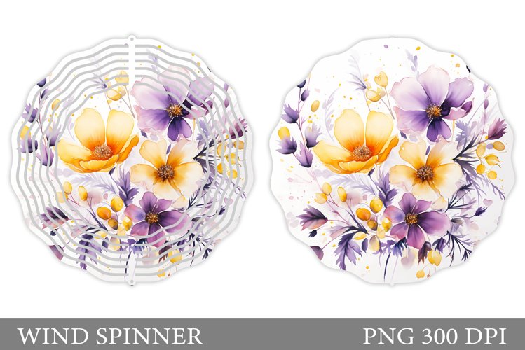 Wildflowers Wind Spinner. Flowers Wind Spinner Design