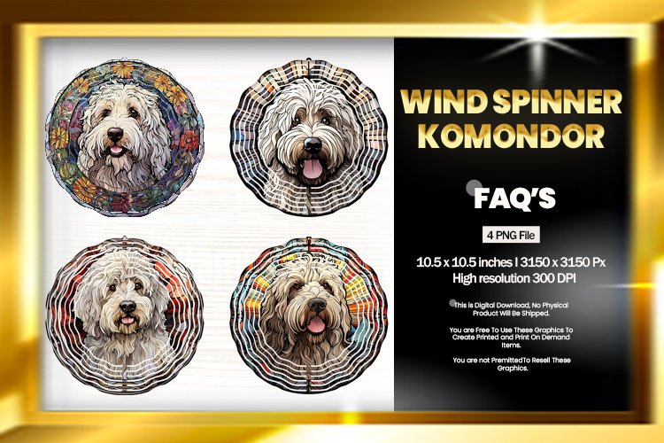 Komondor Wind Spinner Sublimation - 04 Variati example image 1