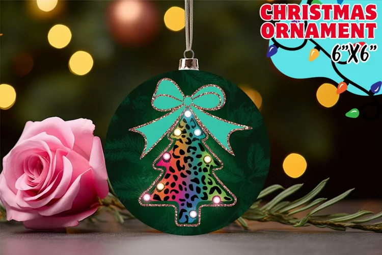 Joyful Coaster Round Style, Neon Xmas