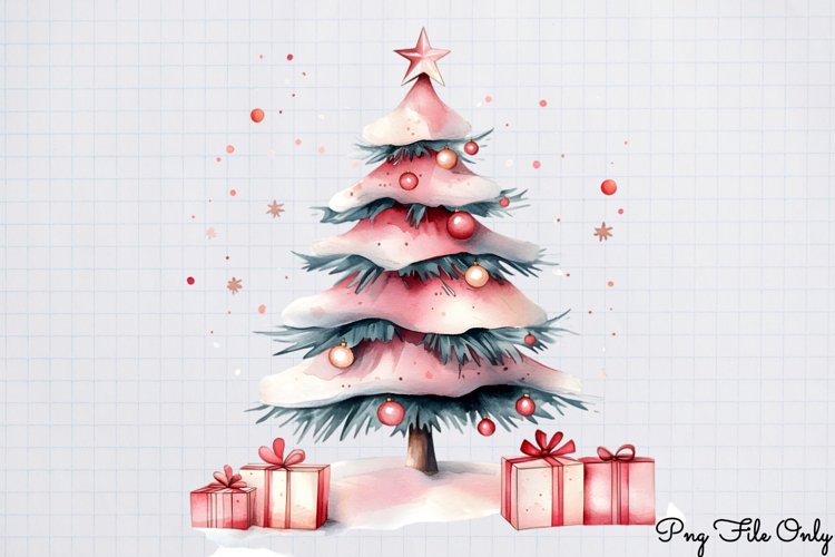 Pink Christmas Clipart PNG