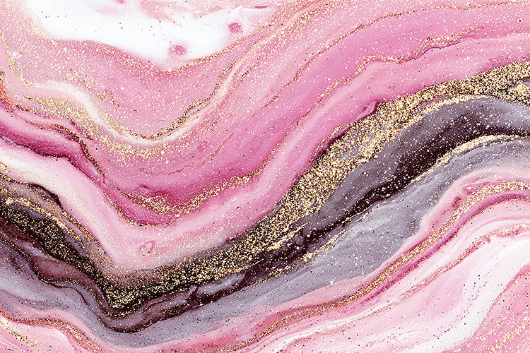 Marble texture with swirling patterns and glittering accents