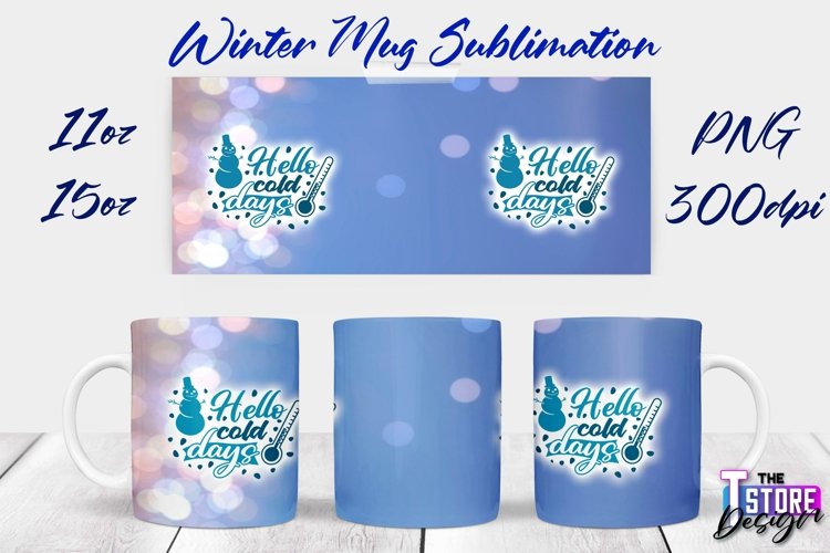Winter Mug Sublimation | Winter 11 oz |15 oz Mug Sublimation example image 1