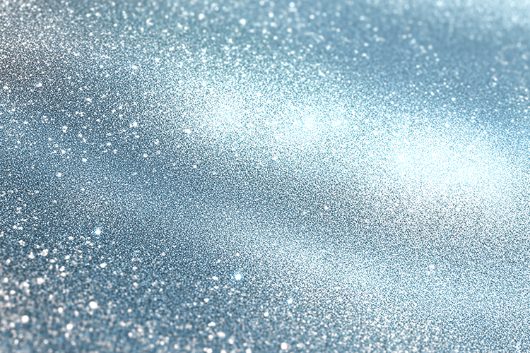 A sparkling blue background with glittering white specks