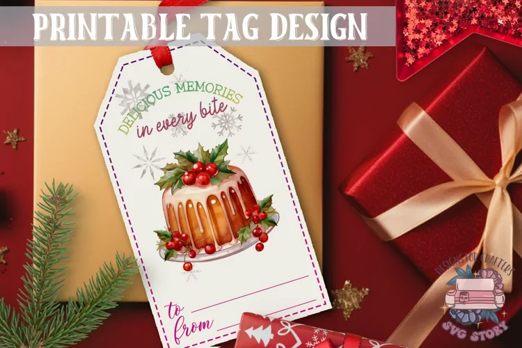 Watercolor Christmas Gift Tag Christmas Ornaments PNG