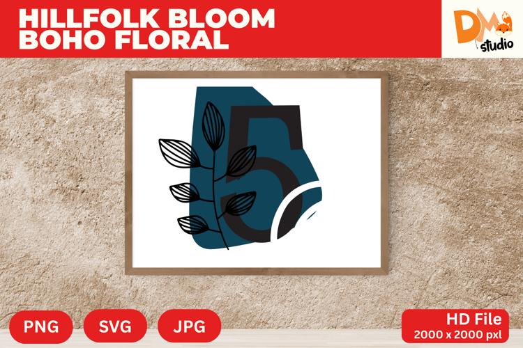 Boho Floral Svg Image 2