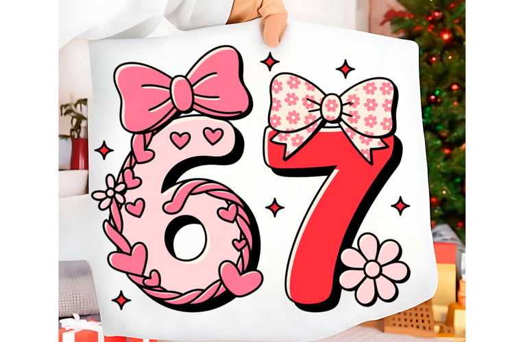Pink Six Seven 67 PNG
