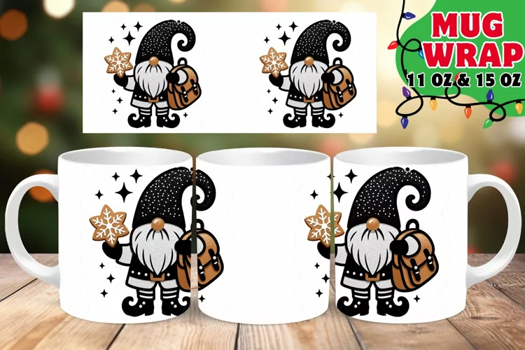 WINTER GNOME BLISS 11OZ 15OZ MUG WRAP