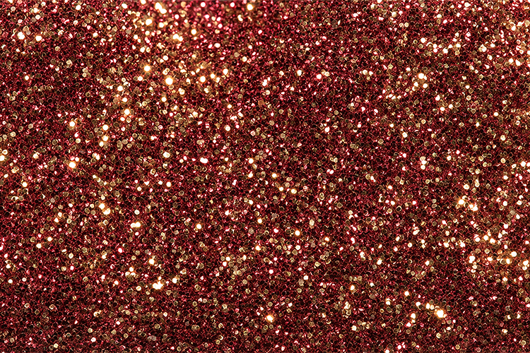 Red glitter background with sparkling gold specks