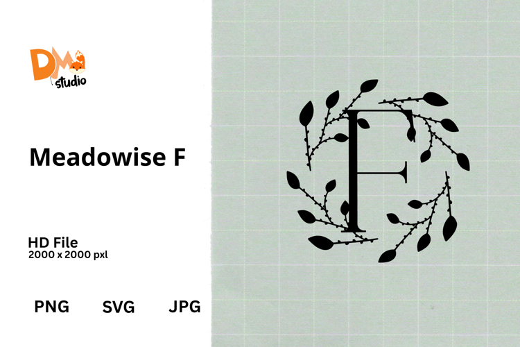 Floral Monogram Letter Svg Image 6