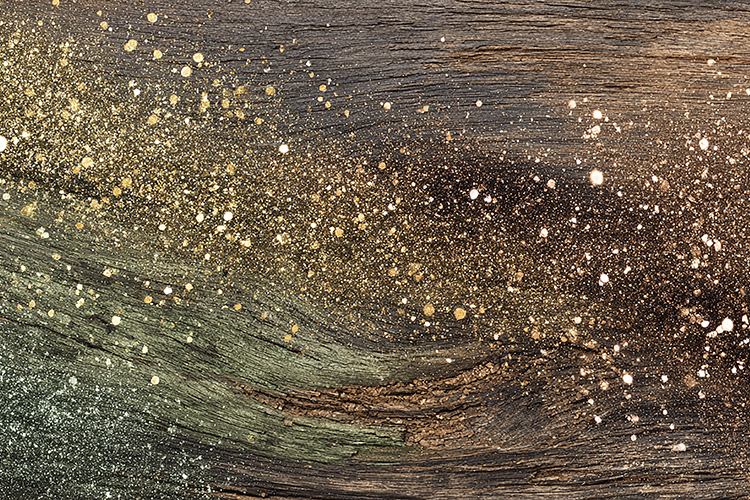 Textured surface with gold & white specks