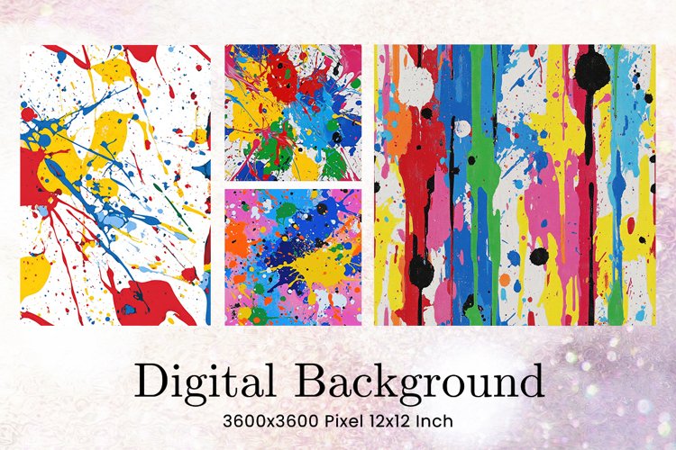 Paint Texture Wall Art Splash Background_6