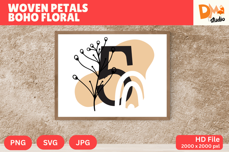 Floral Monogram Letter Svg Image 14