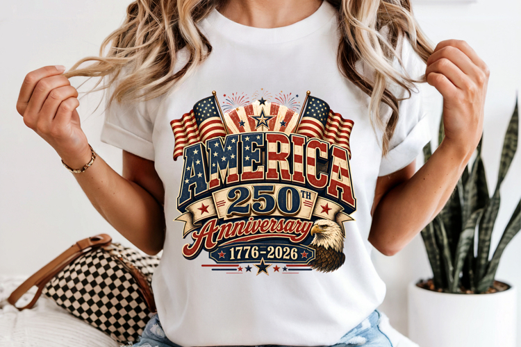 America 250th Anniversary PNG, 1776-2026 Eagle Sublimation