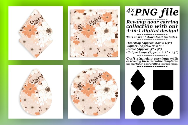 Round and Radiant: Boho Flower Sublimation Accessories example image 1
