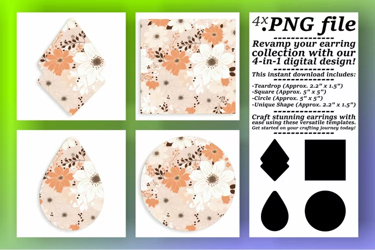 Round and Radiant: Boho Flower Sublimation Accessories