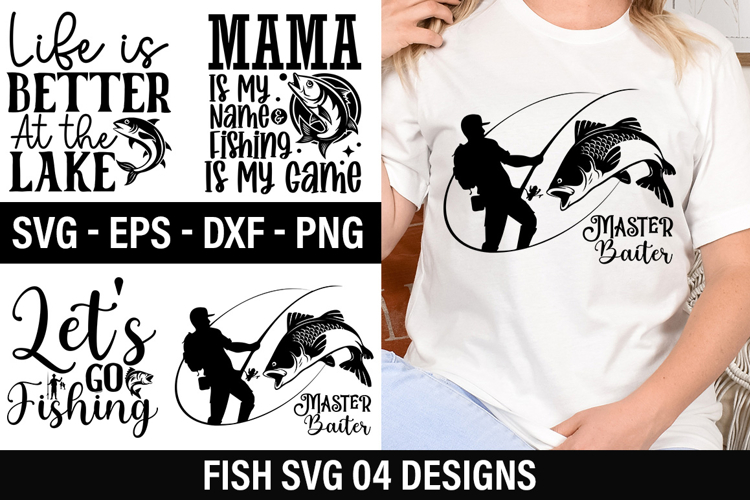 Fishing SVG Design - Mama Is My Name & Fishing Is My Game