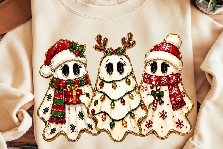 Trending Christmas PNG, Christmas Ghost, Merry Christmas example image 1