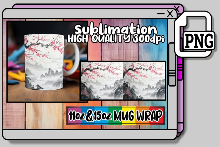 Spring Landscape Mug Design - 15oz 11oz example image 1