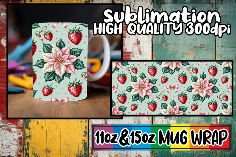 Dreamy nights sublimation mug wrap, Christmas