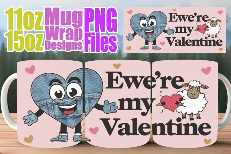 Joyful adventures 11oz 15oz sublimation wrap, Valentines