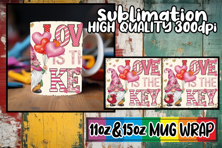 Joyful journeys 11oz 15oz sublimation wrap, Valenines example image 1