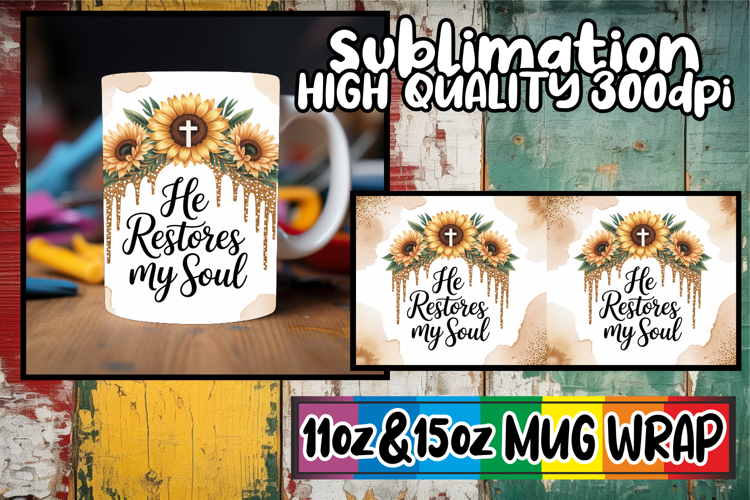 Amazing vibes sublimation 11oz 15oz mug wrap, Christian