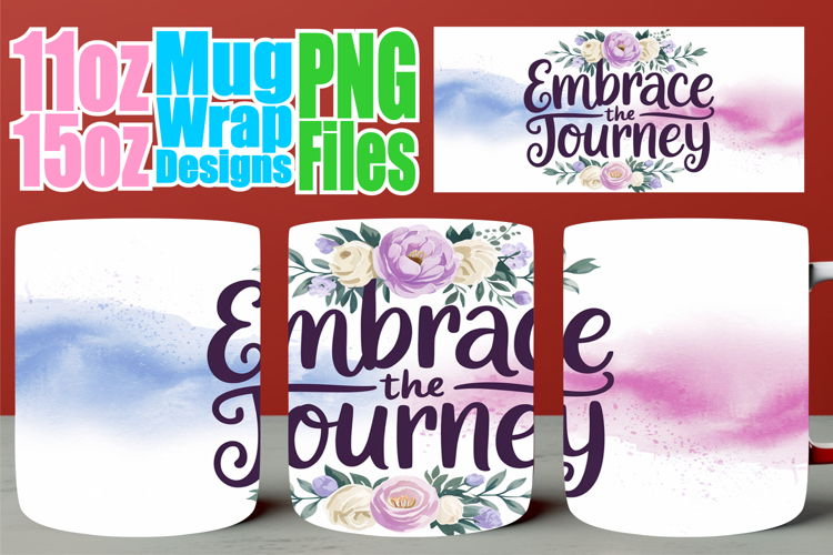 Gentle vibes sublimation print wrap, Quote
