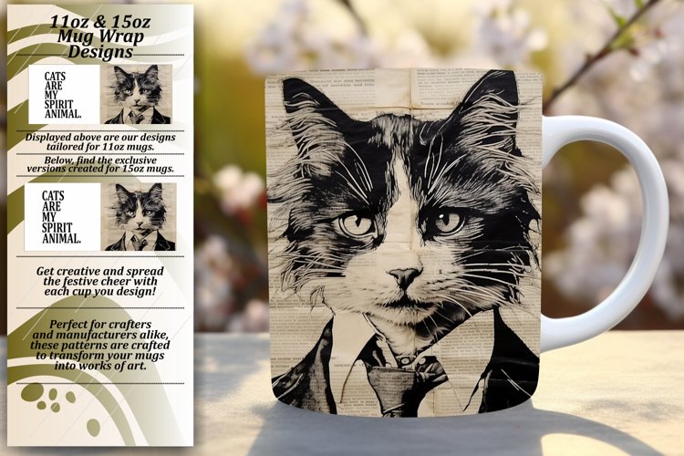 Cup Full of Feline Charm: Sublimation for Cat Lovers example image 1