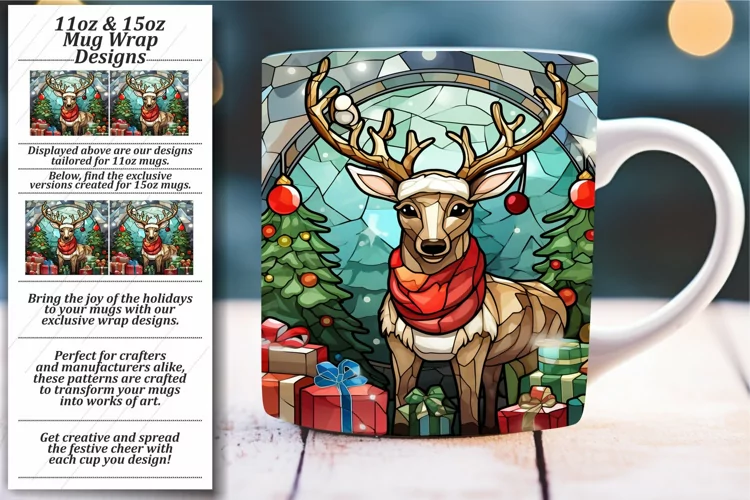 Seasonal Stained Glass Cup Design