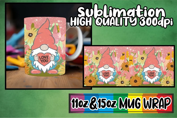 Sweet escapes 11oz 15oz sublimation wrap, Valentines