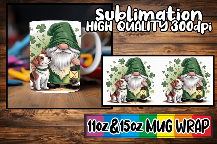 Pure joy 11oz 15oz sublimation wrap, St Patricks