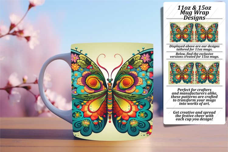Whimsical Butterfly Mug Decor Collection