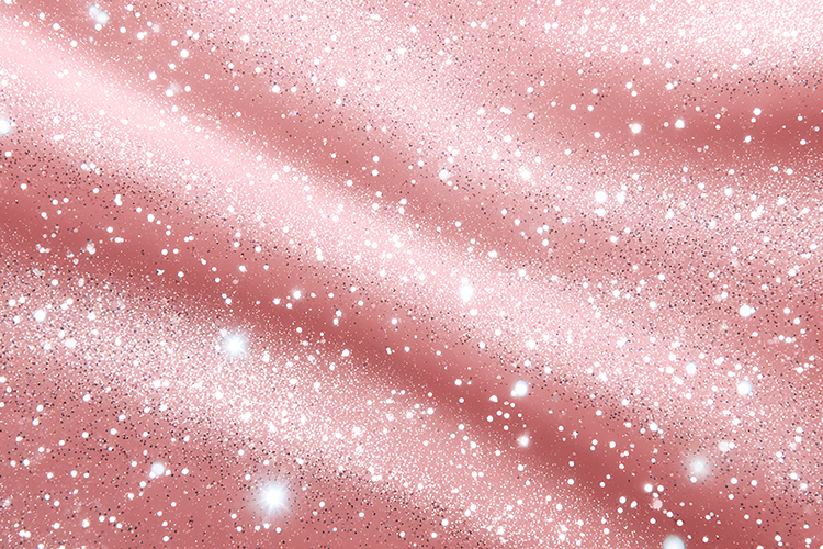 A pink glittery background with white sparkles and shining