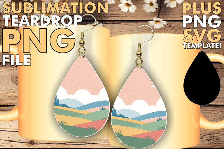 Vibrant Teardrop Earrings Magic, Spring