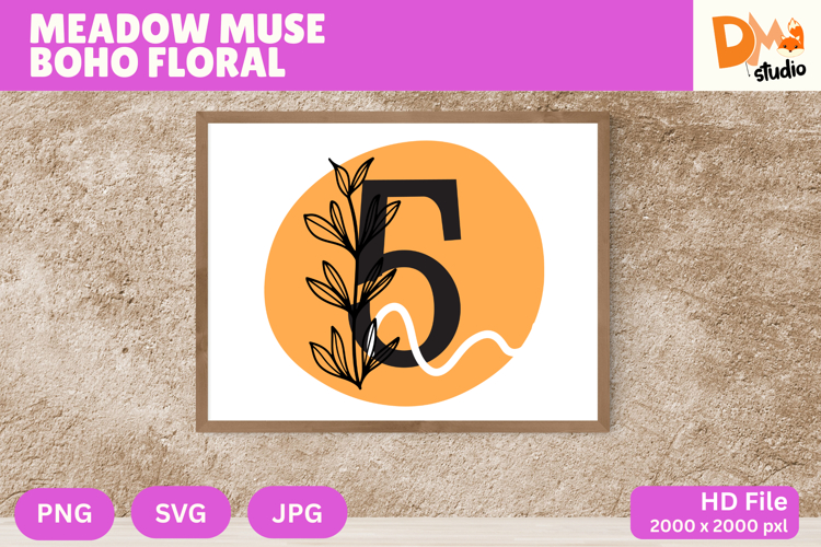 Floral Monogram Letter Svg Image 17