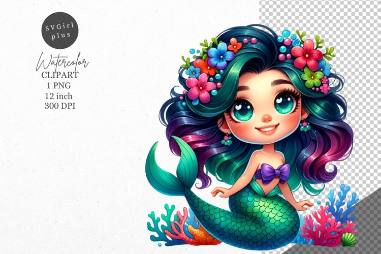 Mermaid Clipart Image 15