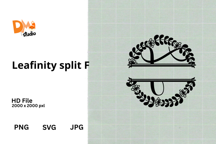 Floral Monogram Letter Svg Image 14