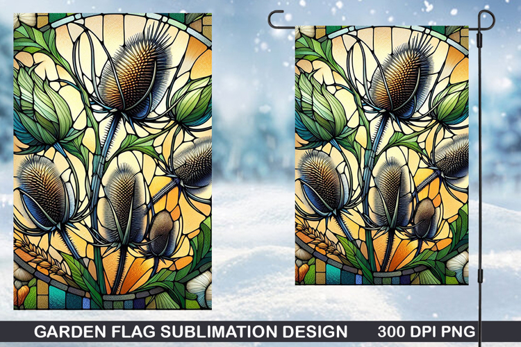 Flowers Garden Flag Sublimation| Autumn Garden Flag PNG