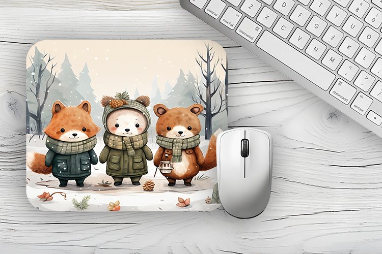 Animal Mousepad PNG, Animal Mousepad Sublimation Designs