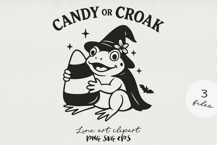 Halloween Witch Frog SVG PNG. Cute Spooky Frog Clipart.