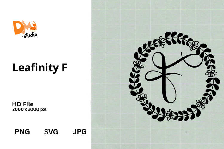 Floral Monogram Letter Svg Image 20