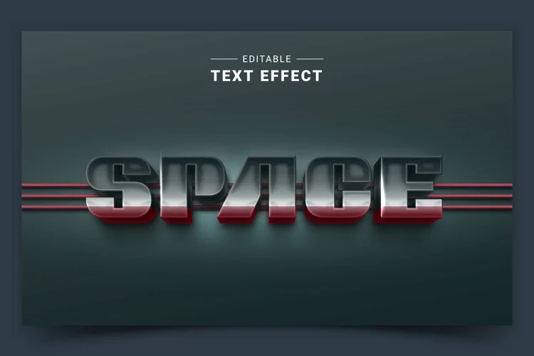 Editable Text Effect for Illustrator. Vector Graphic styles
