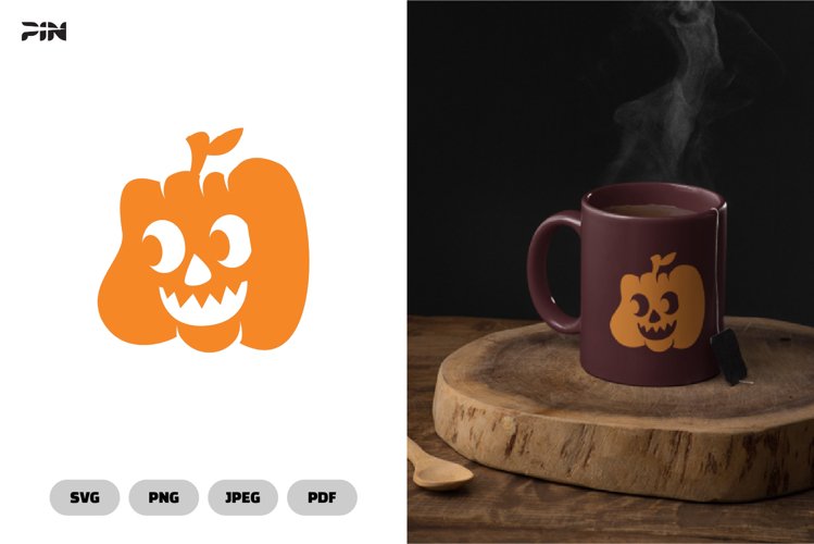 Cute Pumpkin SVG   Clipart