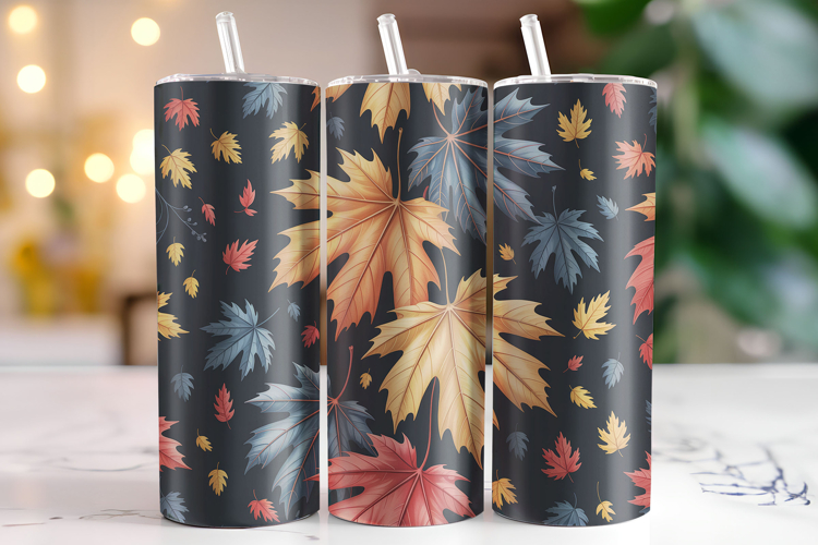 Fall Leaves Tumbler Wrap | Sublimation | Tumblers
