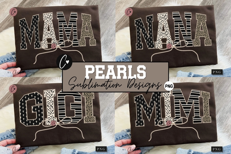Coquette Pearl Mama Nana Mimi Gigi PNG | Mothers Day PNG