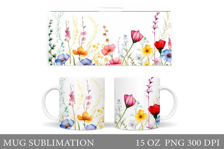 Watercolor Flowers Image 8