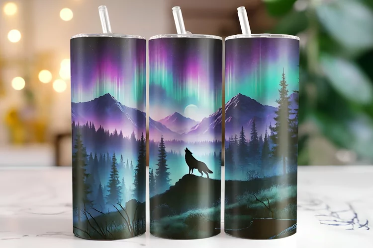 Colorful Sky Tumbler Wrap | Sublimation | Tumblers